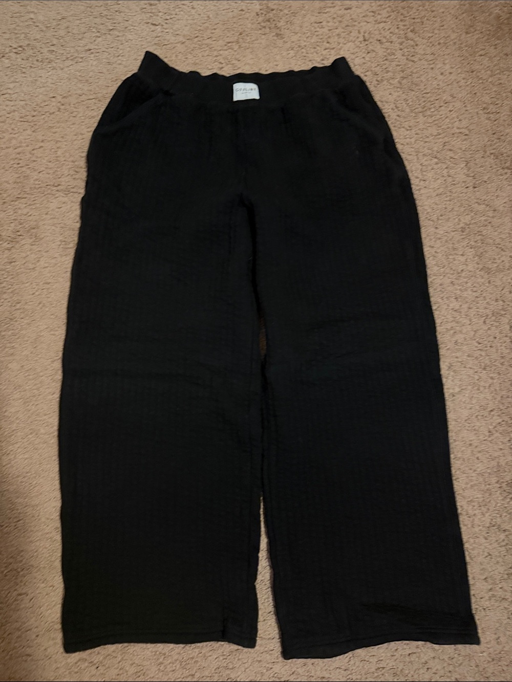 Unique Offline by Aerie Quilted Wide Leg Sweatpants (coffee run trouser)